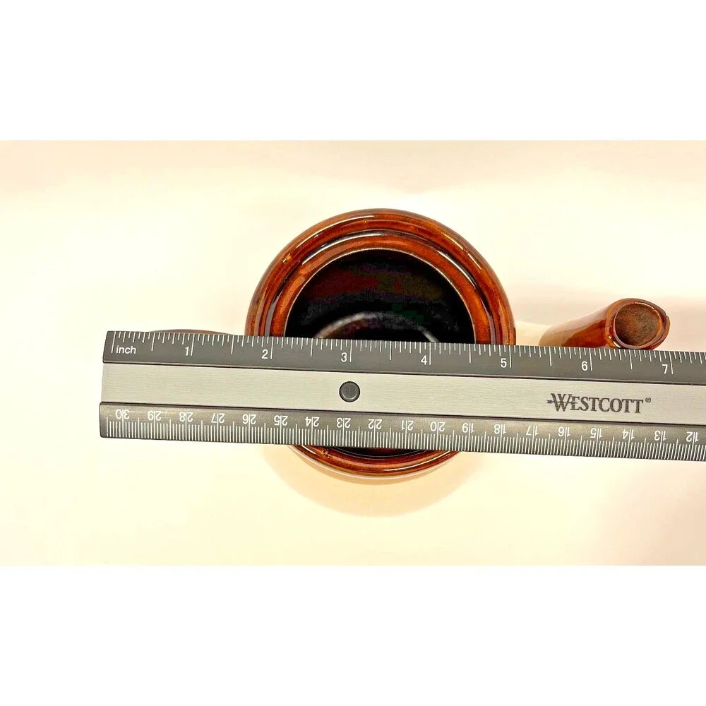 MCM Vintage Gailstyn-Sutton Brittany Ceramic Coffee/Tea Pot Brown Drip Glaze 70s